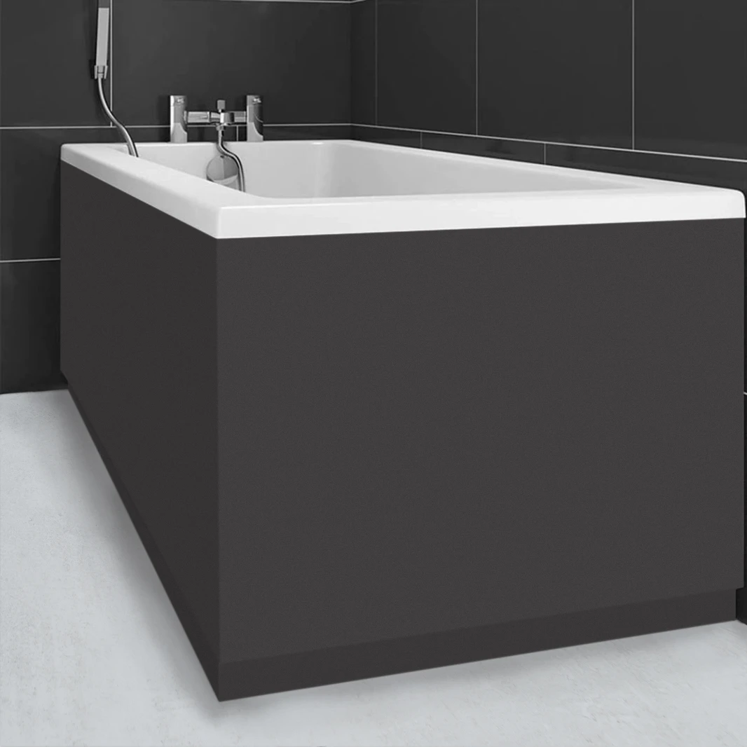 Harbour Dark Oak Vinyl Wrap Bath End Panel 1 Harbour Dark Oak Vinyl Wrap Bath End Panel