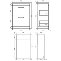 Emily 1100mm Combination Bathroom Toilet & Sink Unit With Minimalist Basin - White Gloss -Vado Shop 1100 combination drawer tech