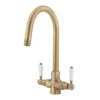 Tre Mercati Little Venice Mono Kitchen Mixer - Antique Brass