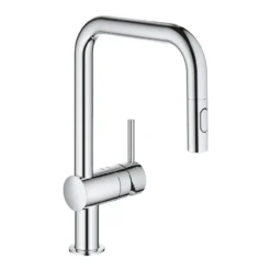 Grohe Minta Single Lever Mono Sink Mixer With Extractable Trigger Spray - Starlight Chrome
