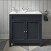 Butler & Rose Catherine Traditional 800mm Floorstanding Vanity Unit With Basin - Shadow Grey