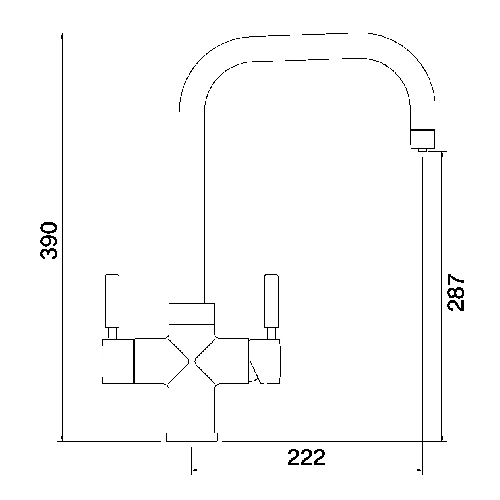 Abode Pronteau Prostyle 3 In 1 Instant Hot Water Tap - Graphite 16 Abode Pronteau Prostyle 3 In 1 Instant Hot Water Tap - Graphite - Image 16