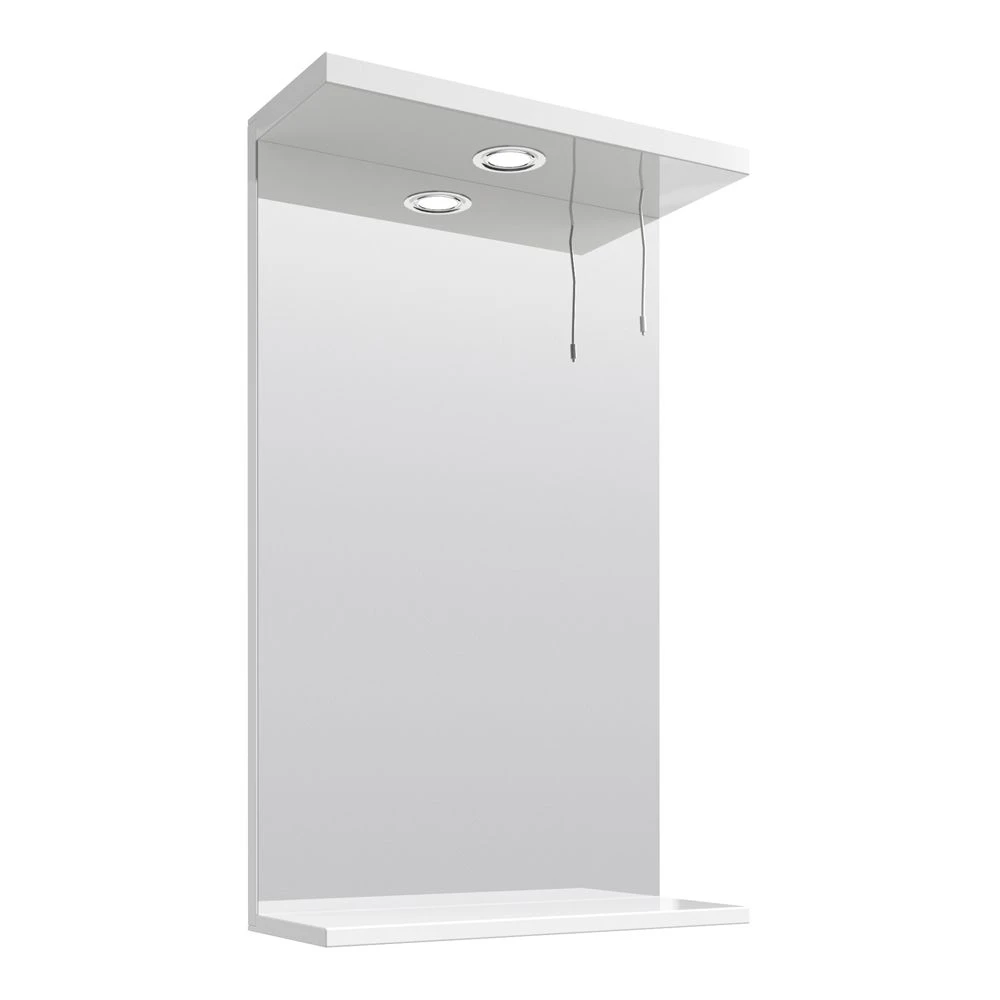 Vellamo Alpine 450mm Illuminated Mirror With Built-In Shelf 1 Vellamo Alpine 450mm Illuminated Mirror With Built-In Shelf