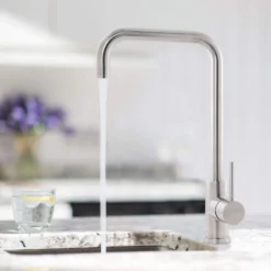 Caple Aspen Quad Single Lever Mono Kitchen Mixer - Stainless Steel