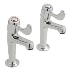 Vado Astra Lever High Neck Sink Pillar Taps