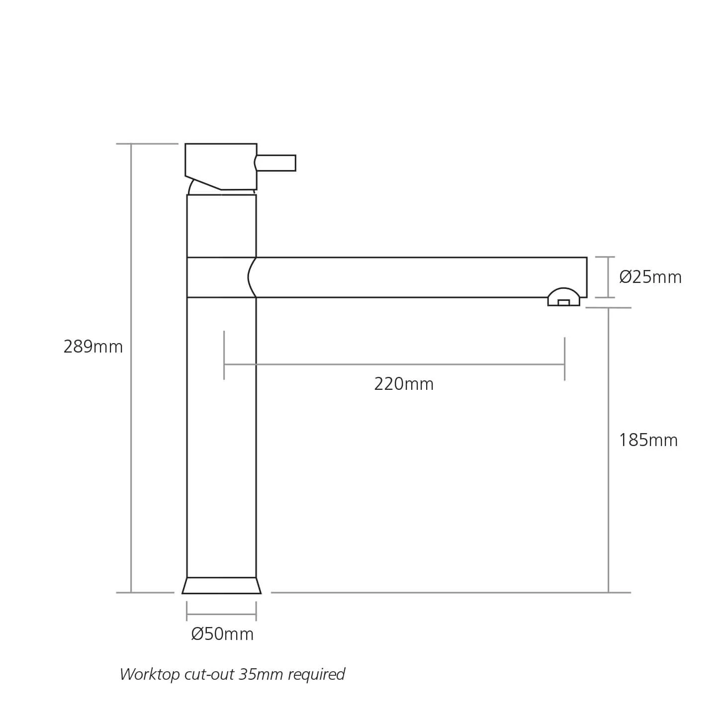 Caple Atlanta Single Lever Mono Kitchen Mixer - Chrome 2 Caple Atlanta Single Lever Mono Kitchen Mixer - Chrome - Image 2