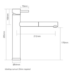 Caple Atlanta Single Lever Pull Out Mono Kitchen Mixer - Stainless Steel -Vado Shop atlp ss tech