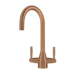 Caple Avel Twin Lever Mono Kitchen Mixer - Copper