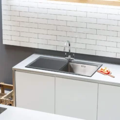 Caple Avel Twin Lever Mono Kitchen Mixer - Chrome -Vado Shop ave4 ch lifestyle 2