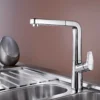 Blanco Avona-S Single Lever Chrome Mono Pull Out Kitchen Mixer Tap