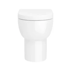 Harbour Serenity Rimless Back To Wall Toilet With Slim Soft Close Seat -Vado Shop belini back to wall toilet wrapover seat cutout2