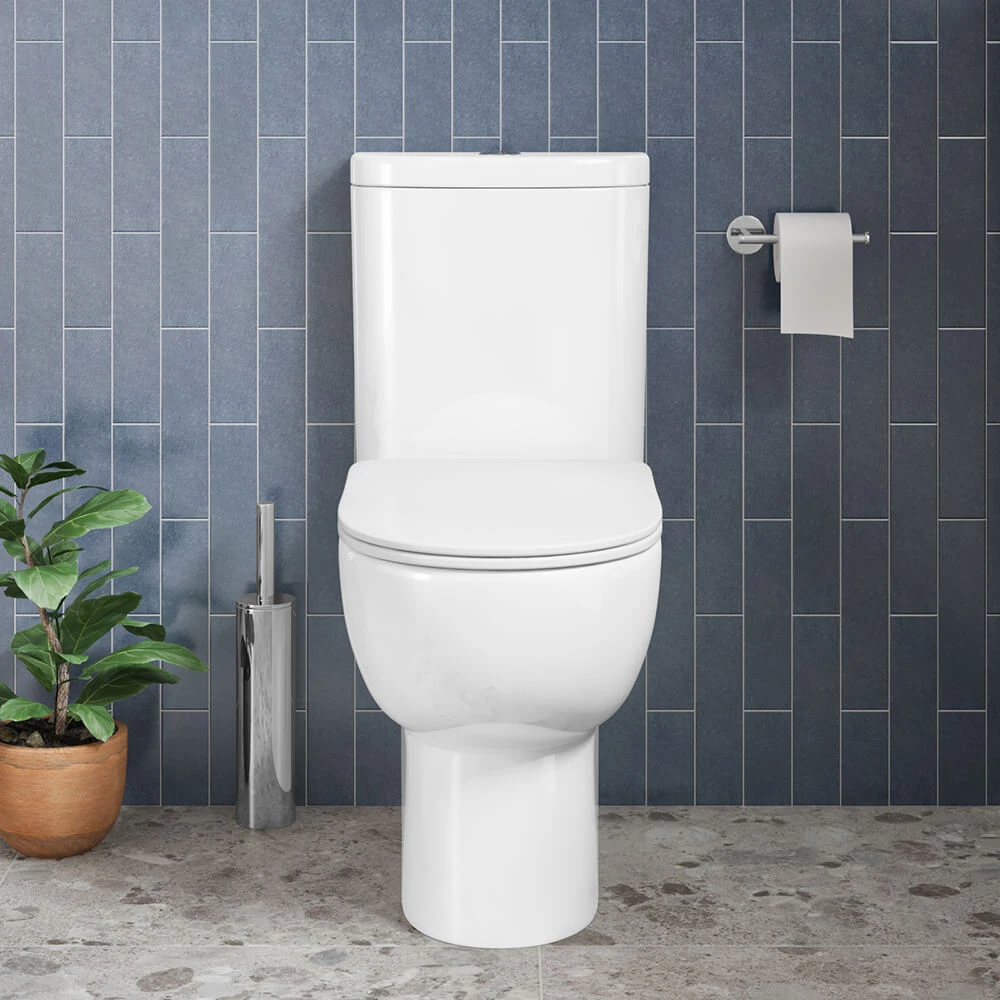 Harbour Serenity Rimless Close Coupled Closed Back Toilet With Wrap Over Soft Close Seat 7 Harbour Serenity Rimless Close Coupled Closed Back Toilet With Wrap Over Soft Close Seat - Image 7