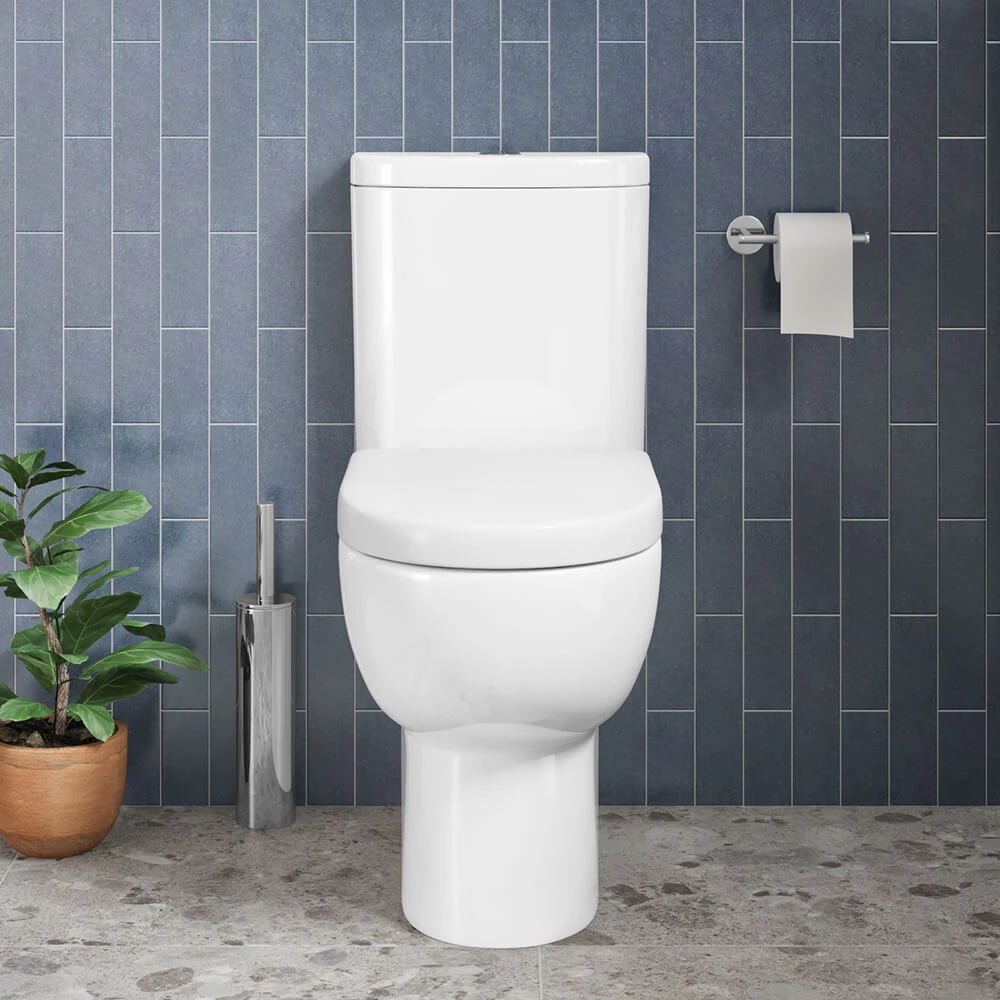 Harbour Serenity Rimless Close Coupled Closed Back Toilet With Wrap Over Soft Close Seat 5 Harbour Serenity Rimless Close Coupled Closed Back Toilet With Wrap Over Soft Close Seat - Image 5