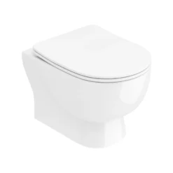 Harbour Serenity Rimless Wall Hung Toilet With Slim Soft Close Seat -Vado Shop belini wall hung toilet slim seat cutout1