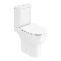 Harbour Serenity Rimless Close Coupled Open Back Toilet With Wrap Over Soft Close Seat -Vado Shop belini001 slim heavy weight seat c1 edit