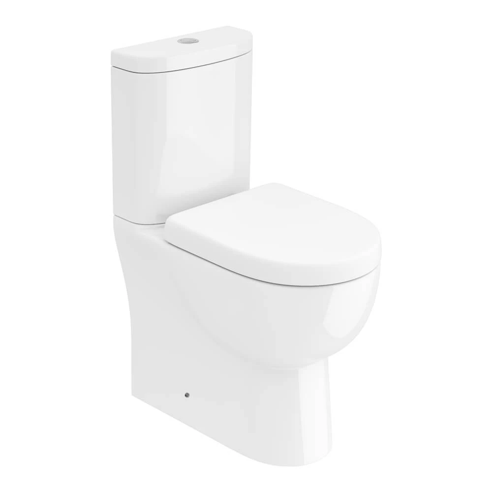 Harbour Serenity Rimless Close Coupled Closed Back Toilet With Wrap Over Soft Close Seat 2 Harbour Serenity Rimless Close Coupled Closed Back Toilet With Wrap Over Soft Close Seat - Image 2