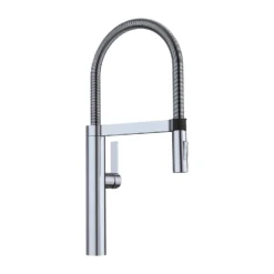 Blanco Culina-S Semi-Professional Single Lever Pull Out Kitchen Mixer Spray Tap - Brushed Stainless Steel