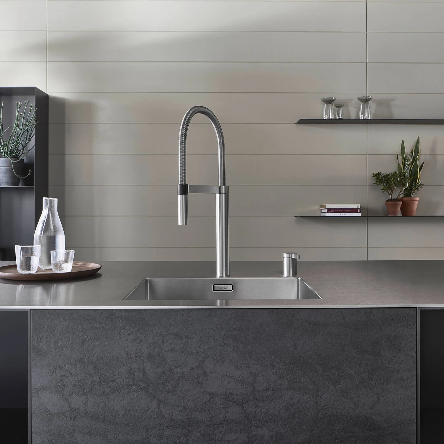 Blanco Culina-S Duo Pull Out Chrome Mono Kitchen Mixer Tap 5 Blanco Culina-S Duo Pull Out Chrome Mono Kitchen Mixer Tap - Image 5