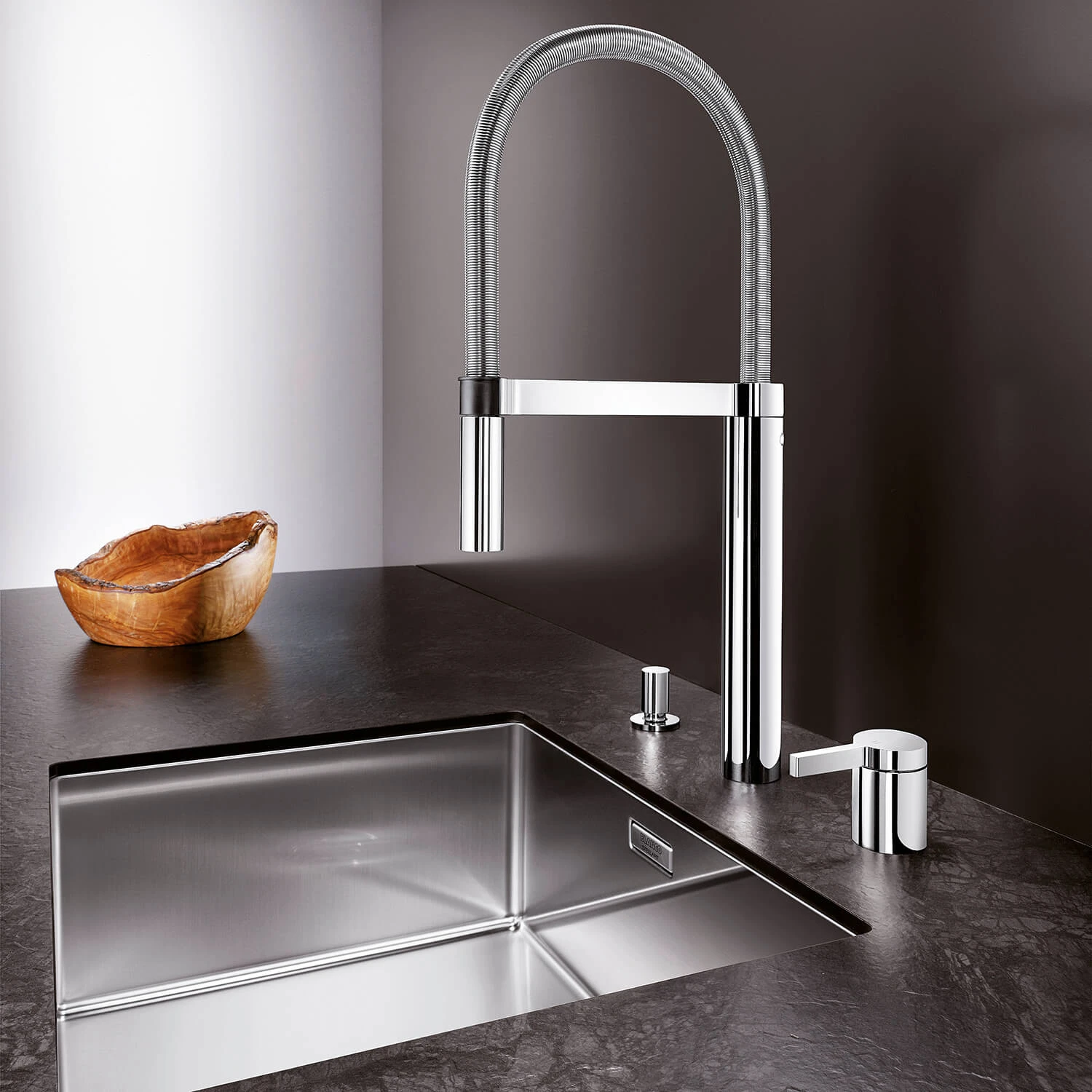 Blanco Culina-S Duo Pull Out Chrome Mono Kitchen Mixer Tap 7 Blanco Culina-S Duo Pull Out Chrome Mono Kitchen Mixer Tap - Image 7