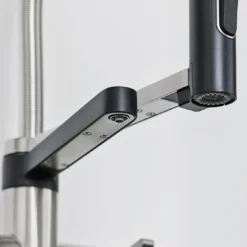 Blanco Evol-S 3-in-1 PVD Steel Smart Measure Filtered Cold Water Mono Kitchen Mixer Tap With Dual Spray -Vado Shop blanco evol s 3 in 1 smart measure pull out kitchen tap lifestyle 5