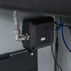 Blanco Evol-S 3-in-1 PVD Steel Smart Measure Filtered Cold Water Mono Kitchen Mixer Tap With Dual Spray -Vado Shop blanco evol s 3 in 1 smart measure pull out kitchen tap lifestyle 6