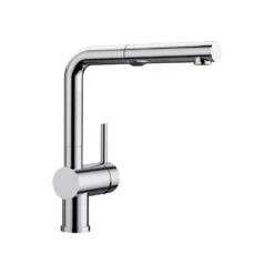 Blanco Linus-S Vario Single Lever Chrome Mono Pull Out Kitchen Mixer Tap With Dual Spray