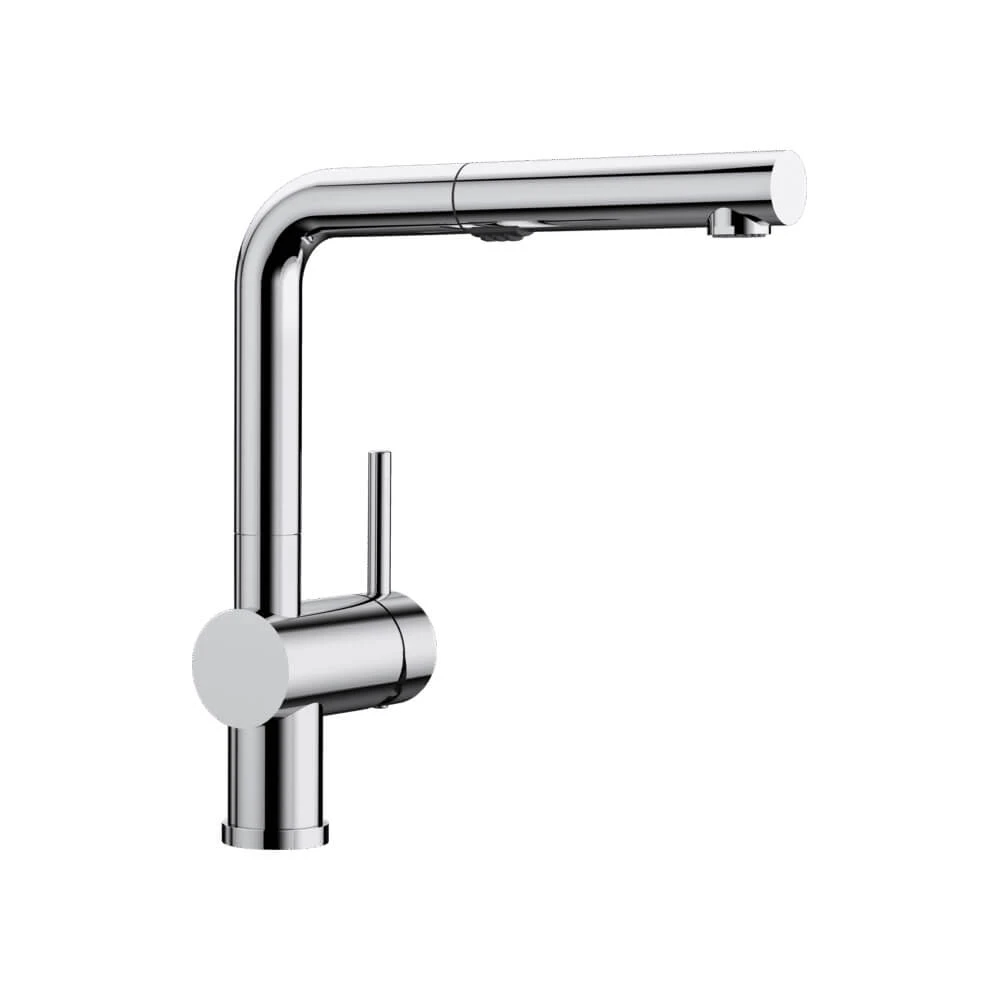 Blanco Linus-S Vario Single Lever Chrome Mono Pull Out Kitchen Mixer Tap With Dual Spray 1 Blanco Linus-S Vario Single Lever Chrome Mono Pull Out Kitchen Mixer Tap With Dual Spray