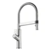 Blanco Solenta-S Senso Smart Pull Out Kitchen Mixer Spray Tap With Hands-Free Operation - PVD Steel