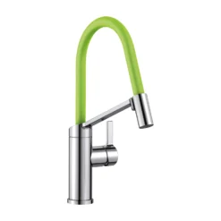 Blanco Viu-S Single Lever Chrome Mono Pull Out Kitchen Mixer Tap With Replaceable Hose 19 Blanco Viu-S Single Lever Chrome Mono Pull Out Kitchen Mixer Tap With Replaceable Hose -Vado Shop blanco viu pull out tap green hose cutout scaled