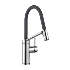 Blanco Viu-S Single Lever Chrome Mono Pull Out Kitchen Mixer Tap With Replaceable Hose 18 Blanco Viu-S Single Lever Chrome Mono Pull Out Kitchen Mixer Tap With Replaceable Hose -Vado Shop blanco viu pull out tap grey hose cutout
