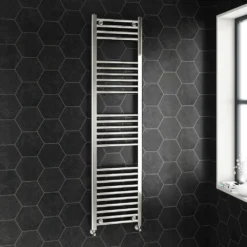 Brenton Chrome Straight Heated Towel Radiator - 22mm - 800 X 500mm -Vado Shop brenton 22mm straight towel rail 1600x400 chrome lifestyle