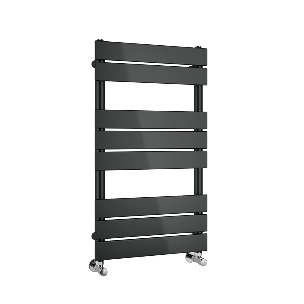 Brenton Avezzano Matt Anthracite Flat Panel Heated Towel Rail - 800 X 450mm 2 Brenton Avezzano Matt Anthracite Flat Panel Heated Towel Rail - 800 X 450mm - Image 2