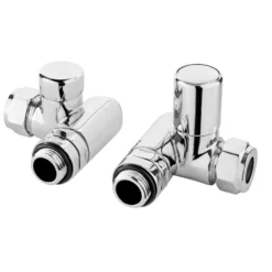 Brenton Corner Dual Fuel Radiator Valves - Pairs
