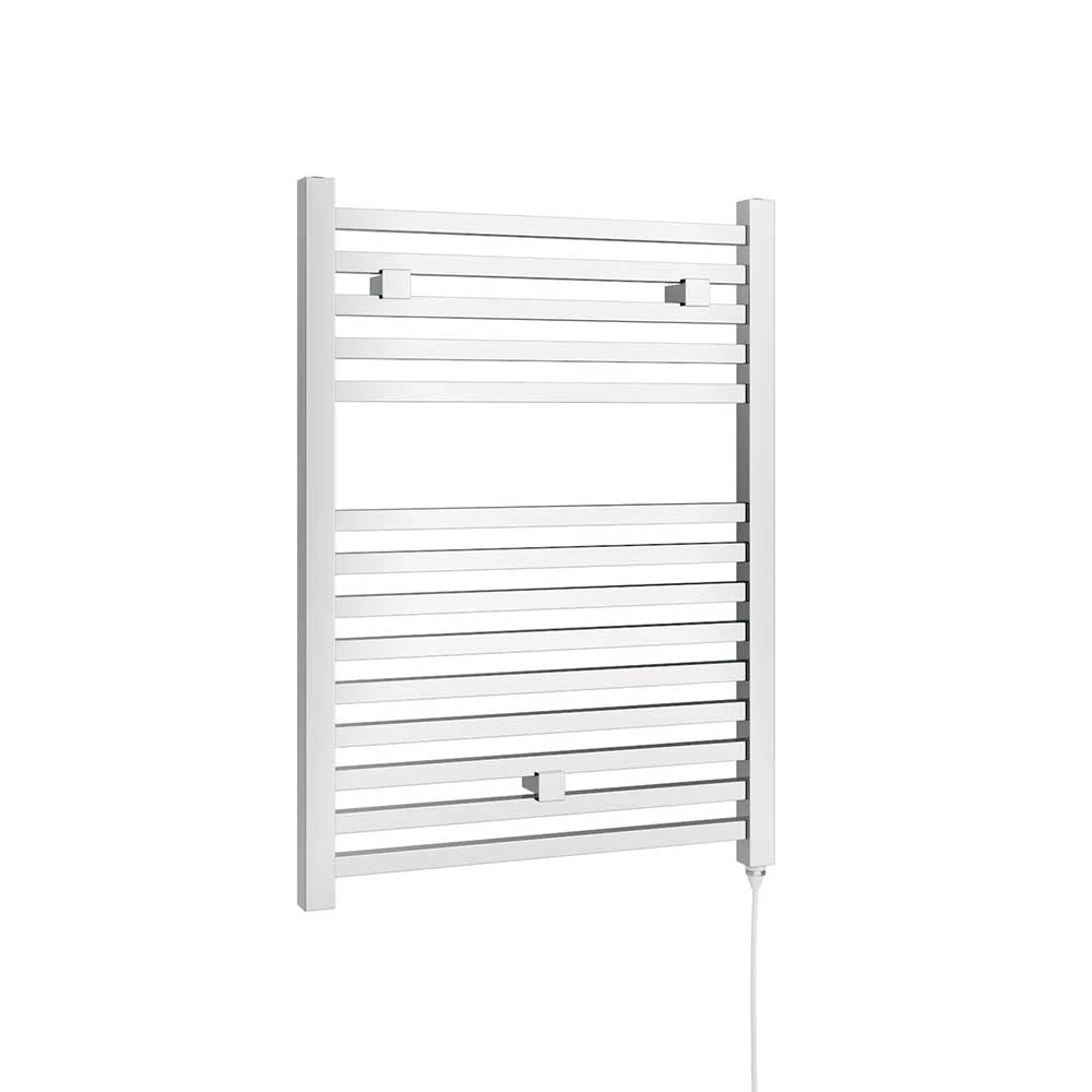 Brenton Helios Electric Straight Square Chrome Heated Towel Rail - 690 X 500mm 3 Brenton Helios Electric Straight Square Chrome Heated Towel Rail - 690 X 500mm - Image 3