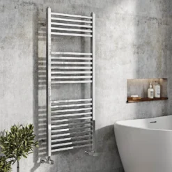 Brenton Linero Chrome Heated Towel Rail - 1200 X 500mm