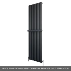 Brenton Magma 470mm Textured Matt Anthracite Towel Hanger -Vado Shop brenton magma 1800x470mm anthracite radiator cutout bottom banner 2
