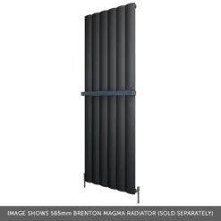 Brenton Magma 470mm Textured Matt Anthracite Towel Hanger -Vado Shop brenton magma 1800x565mm anthracite radiator cutout bottom banner 2
