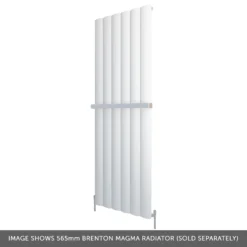 Brenton Magma 470mm Textured Matt Anthracite Towel Hanger -Vado Shop brenton magma 1800x565mm white radiator cutout bottom banner 2