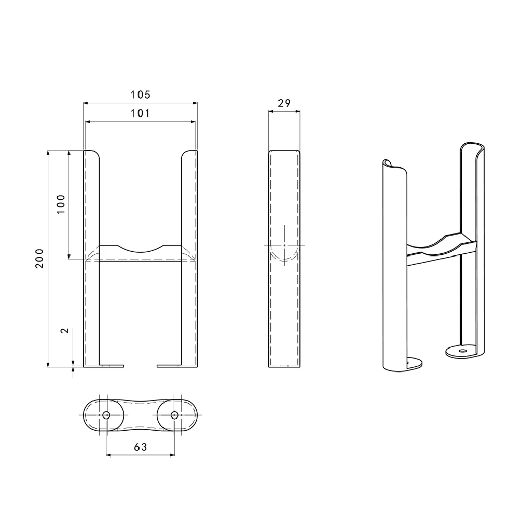 Brenton Olympus White Radiator Feet - 3 Column 2 Brenton Olympus White Radiator Feet - 3 Column - Image 2