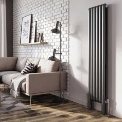 Brenton Saturnia Radiator Feet - Anthracite -Vado Shop brenton saturnia anthracite tall radiator and feet
