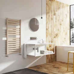 Brenton Suva Brown Metallic Heated Towel Rail - 1000 X 500mm