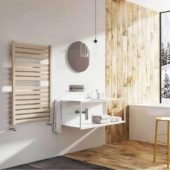 Brenton Suva Brown Metallic Heated Towel Rail - 1000 X 600mm