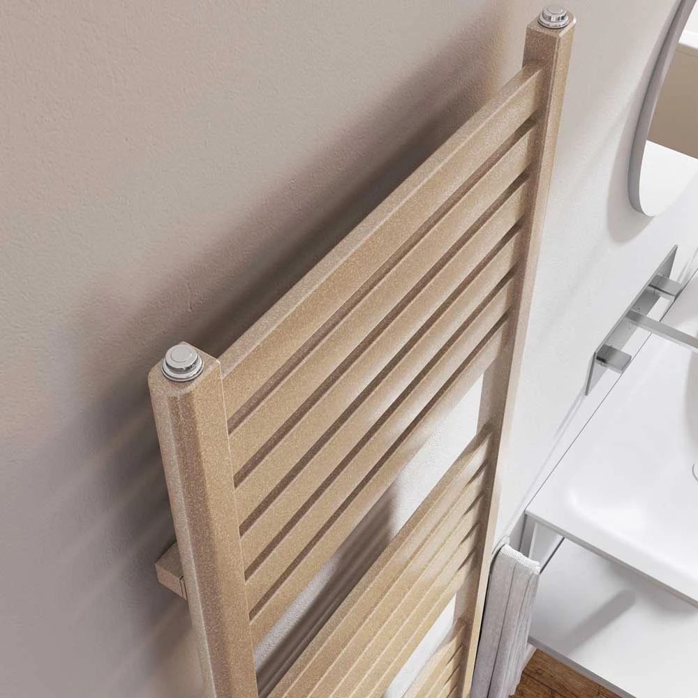 Brenton Suva Brown Metallic Heated Towel Rail - 1600 X 600mm 2 Brenton Suva Brown Metallic Heated Towel Rail - 1600 X 600mm - Image 2