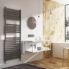 Brenton Suva Grey Metallic Heated Towel Rail - 1600 X 600mm