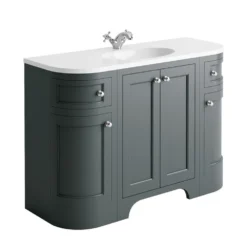 Butler & Rose Benedict 1200mm Floorstanding Vanity Unit & Basin - Spa Grey -Vado Shop brunswick 1200 unit spa grey