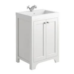 Butler & Rose Benedict 600mm Floorstanding Vanity Unit & Basin - Spa Grey 11 Butler & Rose Benedict 600mm Floorstanding Vanity Unit & Basin - Spa Grey -Vado Shop brunswick 600 vanity unit arctic white