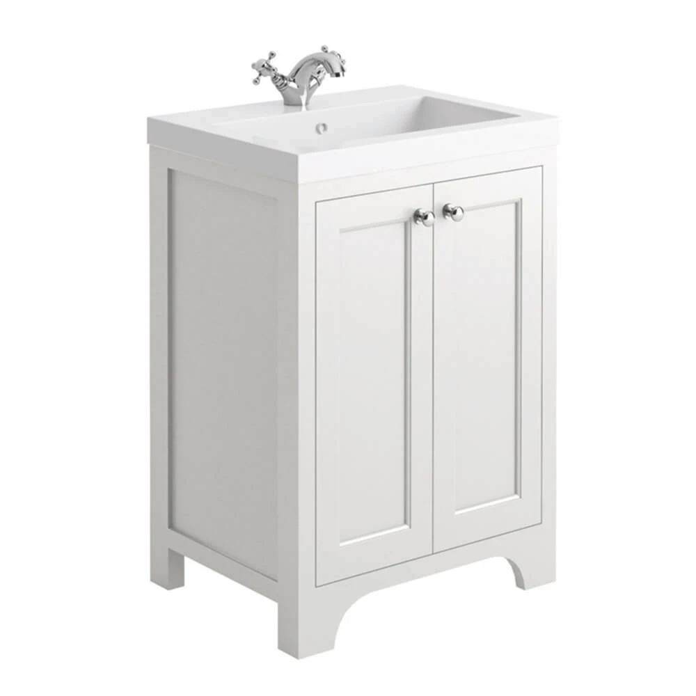 Butler & Rose Benedict 600mm Floorstanding Vanity Unit & Basin - Spa Grey 4 Butler & Rose Benedict 600mm Floorstanding Vanity Unit & Basin - Spa Grey - Image 4