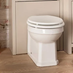 Butler & Rose Catherine Traditional Back To Wall Toilet (Excluding Seat) -Vado Shop butler and rose back to wall toilet frontview