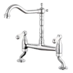 Butler & Rose Carlton Traditional Polished Chrome Kitchen Bridge Mixer And Complete Filter Kit