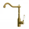Butler & Rose Carlton Single Lever Traditional Mono Kitchen Mixer Tap - Brushed Gold